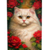 handgemaltes Katzenportrait
