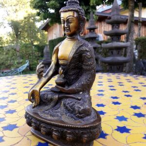 medizinbuddha aus bronze