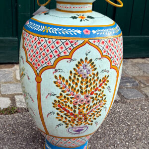 handbemalte indische volkskunst-vase